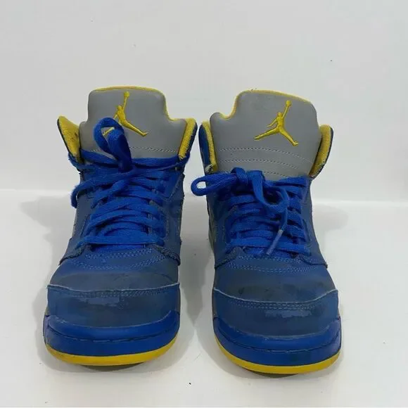 Air Jordan 5 Retro Laney Varsity Royal Blue Sneakers - Picture 3 of 8